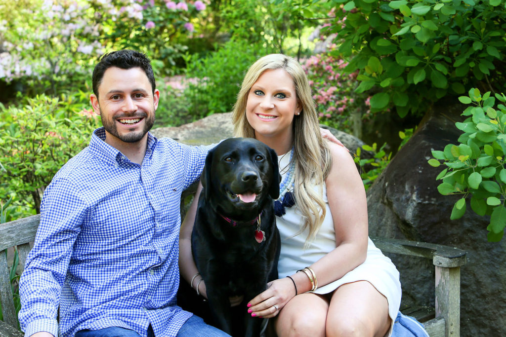 Labrador Retriever family portrait